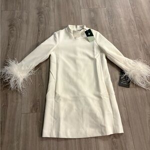 TUCKERNUCK White Feather Mod Ellie Dress